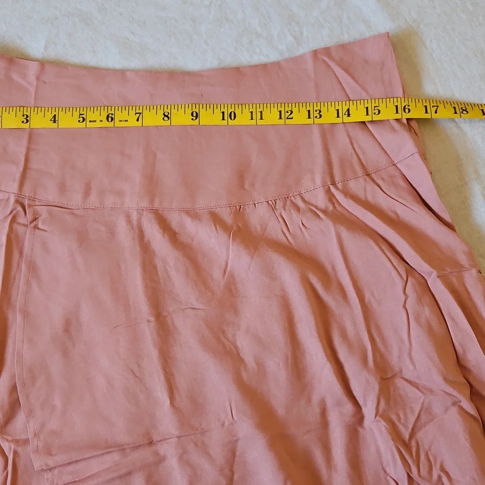 O'Neil Ambrosio Pink High-Low Maxi Skirt High Waist Size Large Lightwaist - Picture 11 of 14